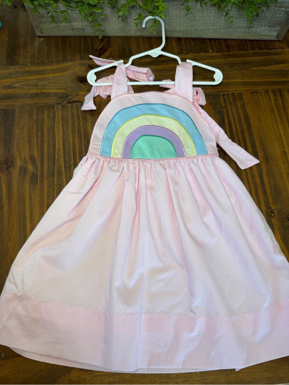Cecil and Lou Pink Rainbow Sundress Size 6